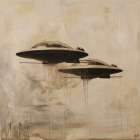 UFO Collage I Art Print