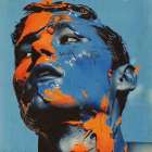 Blue And Orange Collage I Art Print