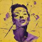 Yellow And Purple Collage II Art Print