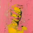 Pink And Yellow Collage III Art Print