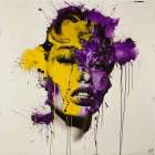 Yellow And Purple I Art Print