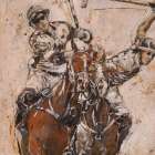 Polo Sepia I Art Print