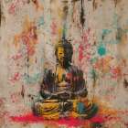 Colorful Buddah No. 2 Art Print
