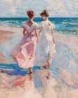 Sisters in Pink Art Print