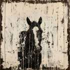 Horse Crackle IIII Art Print