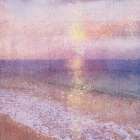 Pink Sunset II Abstract Art Print