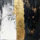 Gold leaf Abstract V Abstract Art Print
