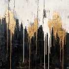 Gold leaf Abstract VI Art Print