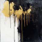 Gold leaf Abstract VII Abstract Art Print