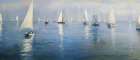 Blue Boats I Art Print