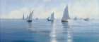 Blue Boats II Art Print