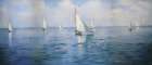 Blue Boats III Art Print