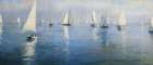 Blue Boats V Art Print