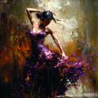 Fibonacci Purple Flamenco IIII Art Print