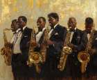 Jazz Golden Era II Abstract Art Print