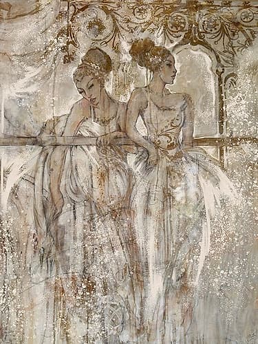 Ballerina golden age II Inspirational Print