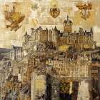Scottish Golden Collage III Art Print