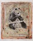 Panda Beige Art Print