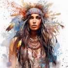 Indian Watercolor I Art Print