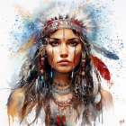 Indian Watercolfor III Art Print