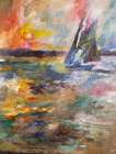 Soft Sailing II Art Print