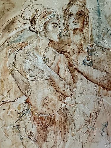 Love Aquarelle reproduction