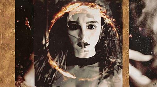 The Red Child I Gold Print
