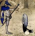 Daga fell to her Knees before the Prince ca 1907 Art Print