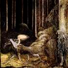 Princess Riding Leap the Elk ca 1910 Art Print