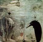 The Boy and the Tomtes Hat, Water Trolls ca 1910 Art Print