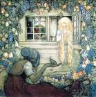 The Magicians Cape, Alvida and Fruit ca 1910 Art Print