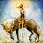 The Troll Ride ca 1910 Art Print