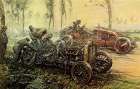 De Dietrich Tyre Trouble, French Grand Prix 1906 Art Print