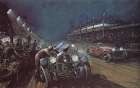Night Race at Le Mans  1926 Art Print