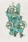 Anemone in Green 1876 Art Print
