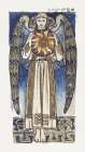 Angel Holding a Sun 1860 Art Print