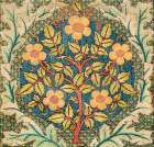 Rose Wreath ca 1850 Art Print