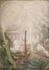The Sun Breaking through the Mist 1913 Art Print