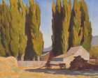 Barn and Poplars 1935