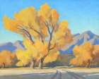 Desert Cottonwoods 1944 Art Print