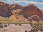 Desert Rocks 1925 Art Print