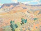Ditch Line and Mesa, Toquerville 1933 Art Print