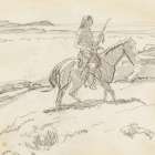 Drawing for The Oregon Trail 1941 Art Print