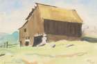 Hillbilly Barn 1938 Art Print