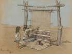 Navajo Woman Weaver 1904 Art Print