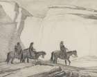 Navajos in a Canyon 1944 Art Print