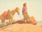 Navajos, Canyon de Chelly 1944 Art Print