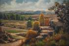 Panoramic Landscape 1936 Art Print