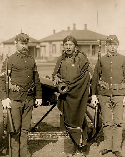 Capt. Taylor and Indian Scout Art Print