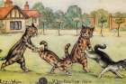 Postcard, The Wheelbarrow Race 1904 Art Print